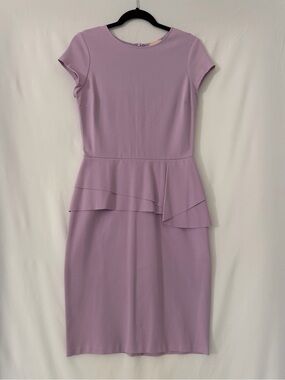 love...ady Lavender Peplum Midi Dress